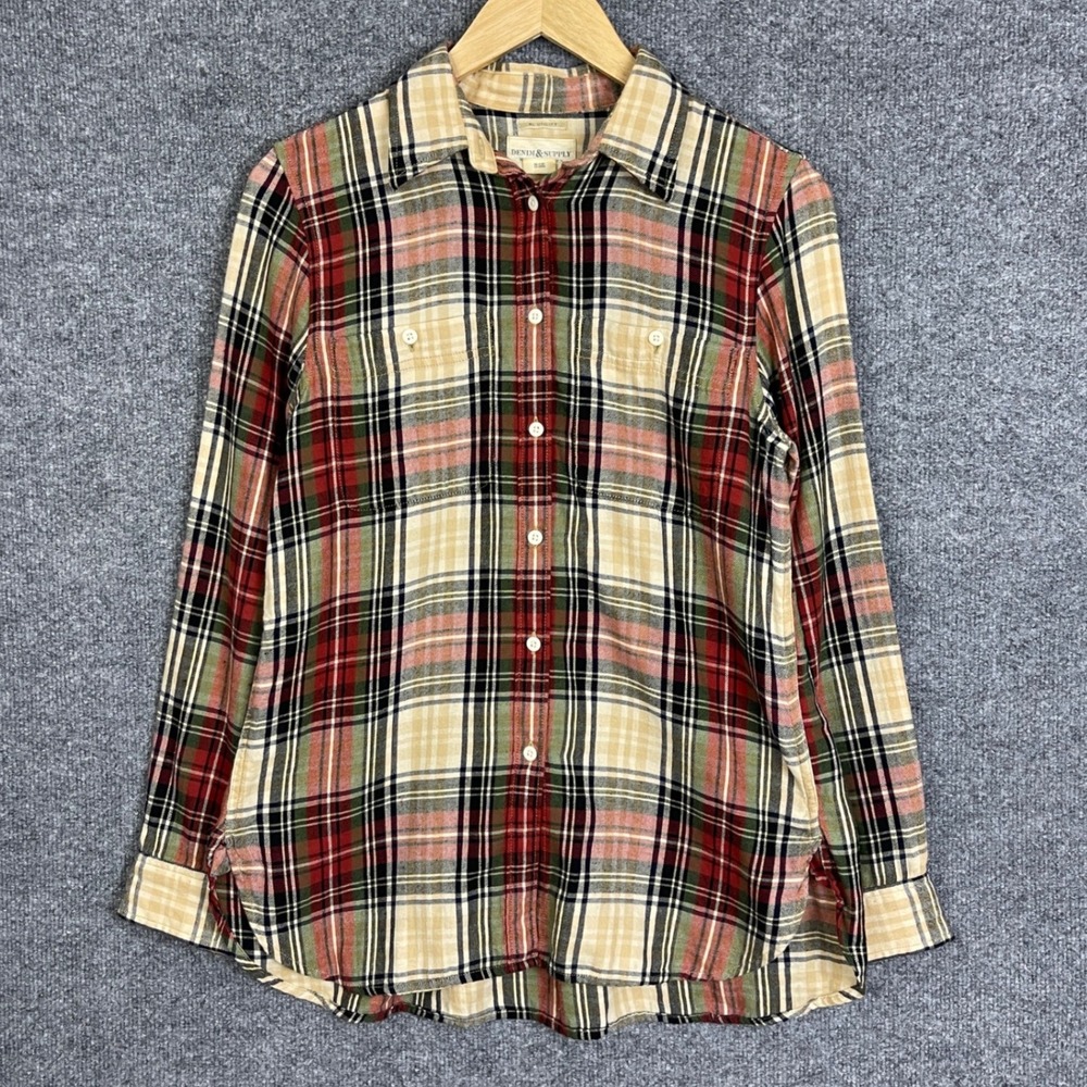 Denim & Supply Ralph Lauren Button Up Shirt Womens Medium Multicolor Excellent